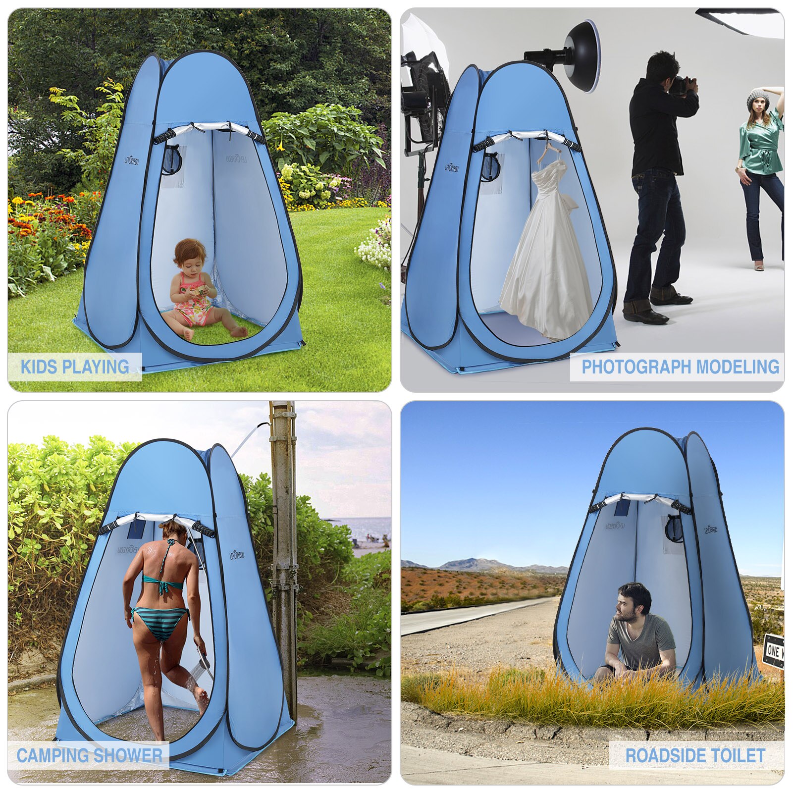 Cheap Goat Tents Pop Up Privacy Shelter Tent Portable Outdoor Camping Beach Instant Shower Toilet Changing Tent Sun Rain Shelter with Window   